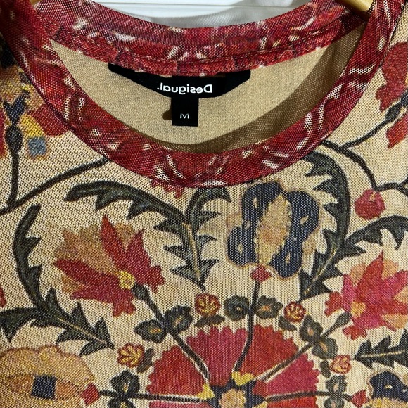 Desigual Mesh Floral Dress - Picture 3 of 8